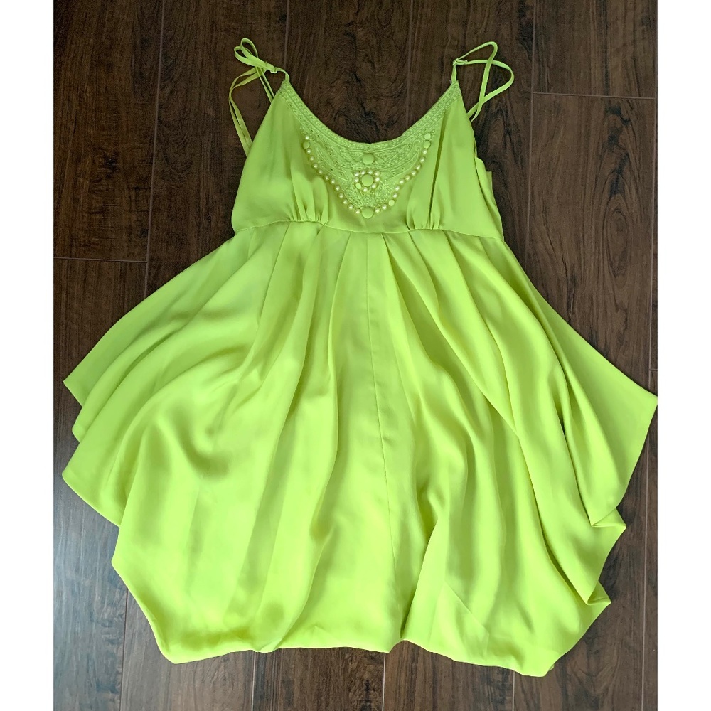 Retro Doll | Lime Green Bubble Dress